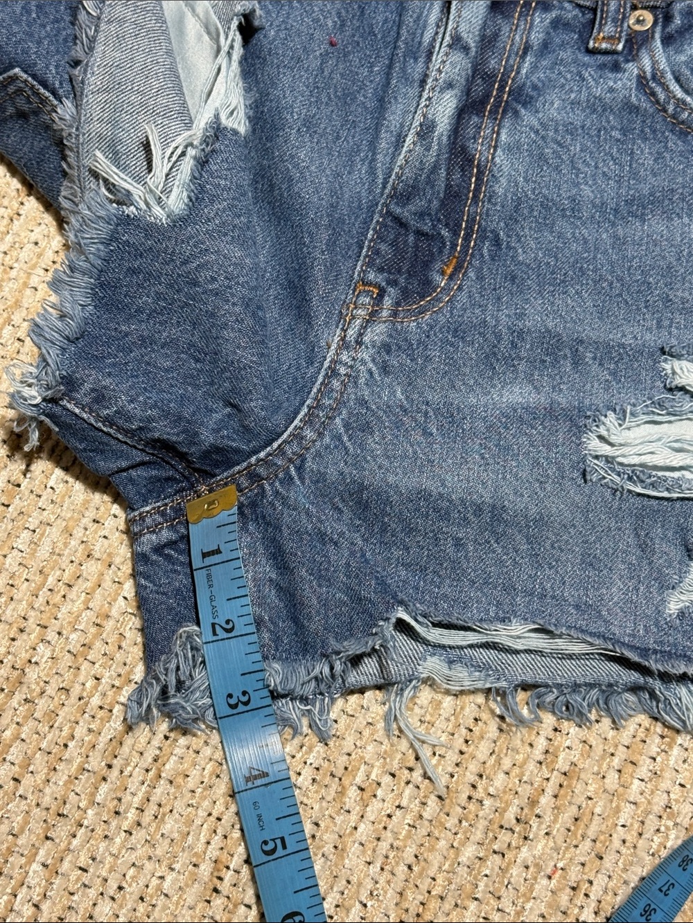 American Eagle Blue Jean Shorts. - Picture 6 of 15